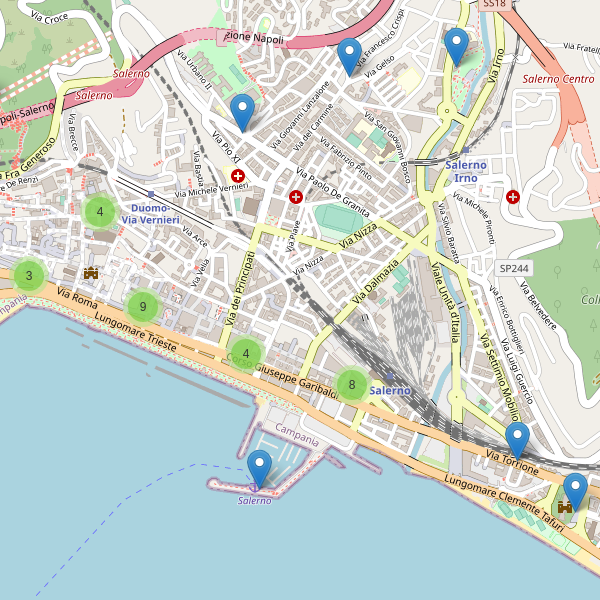 Thumbnail mappa bar di Salerno
