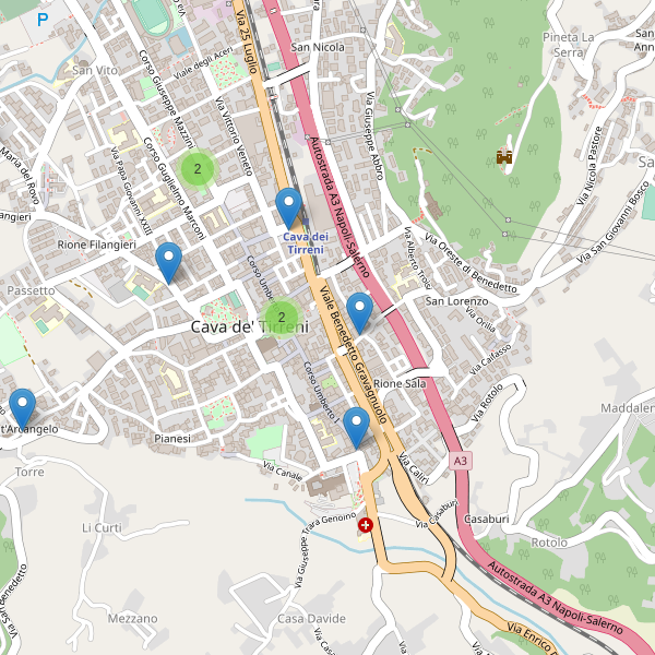 Thumbnail mappa farmacie di Cava de' Tirreni