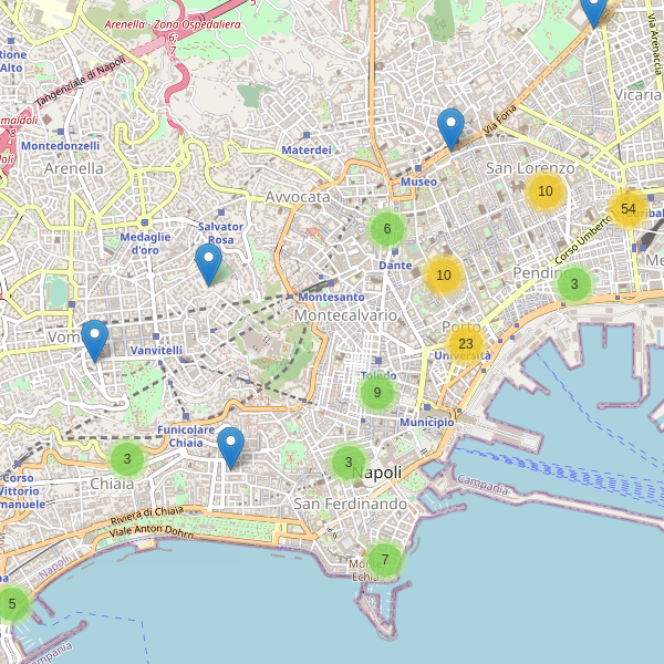 Thumbnail mappa hotel di Napoli