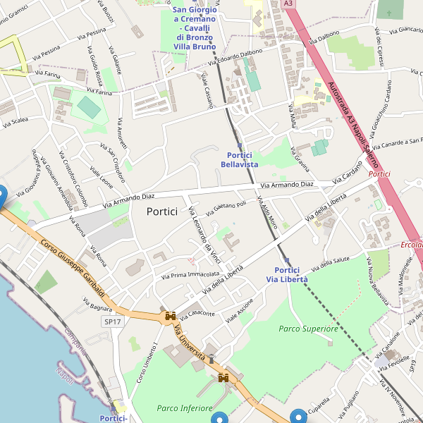 Thumbnail mappa hotel di Portici