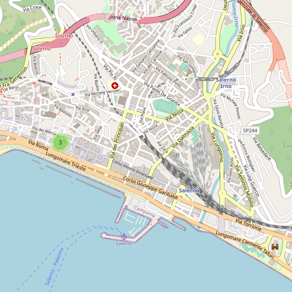 Thumbnail mappa hotel di Salerno