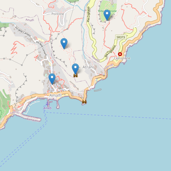 Thumbnail mappa monumenti di Amalfi