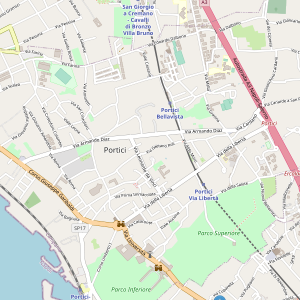 Thumbnail mappa monumenti di Portici