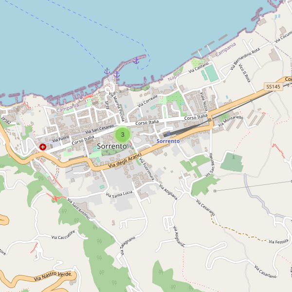 Thumbnail mappa monumenti di Sorrento