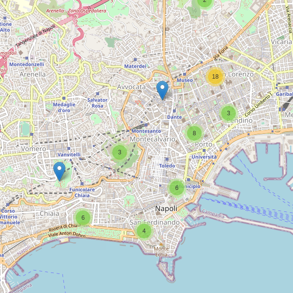 Thumbnail mappa musei di Napoli