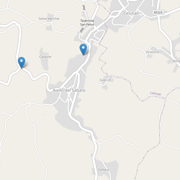 Thumbnail mappa parcheggi di Aiello del Sabato