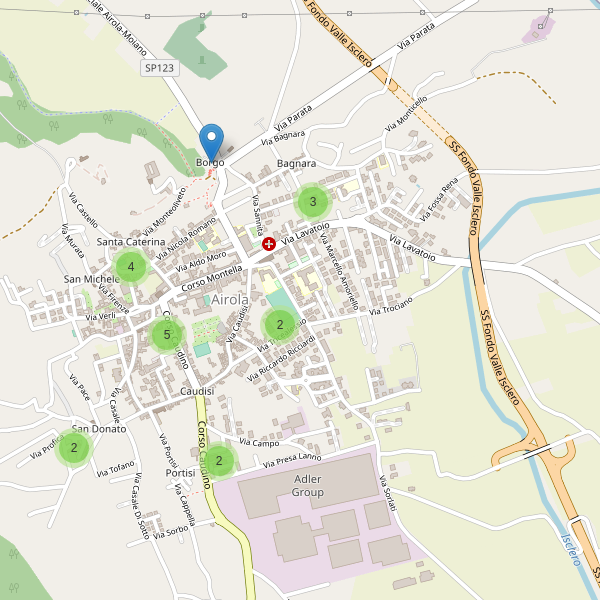 Thumbnail mappa parcheggi di Airola