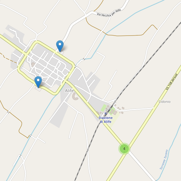 Thumbnail mappa parcheggi di Alife