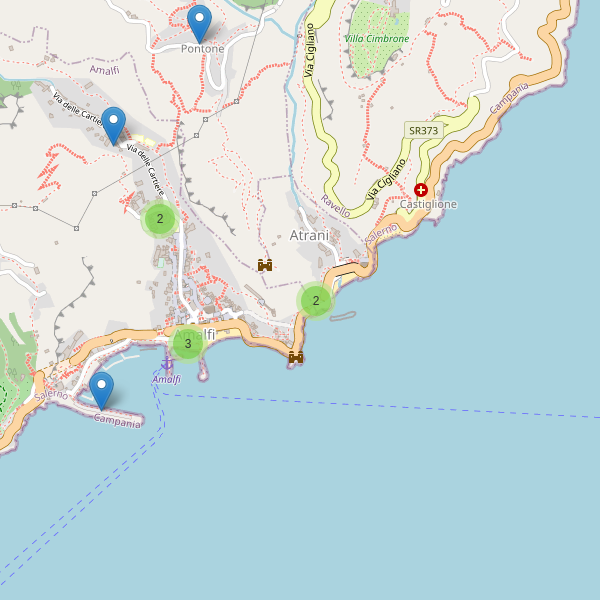 Thumbnail mappa parcheggi di Amalfi