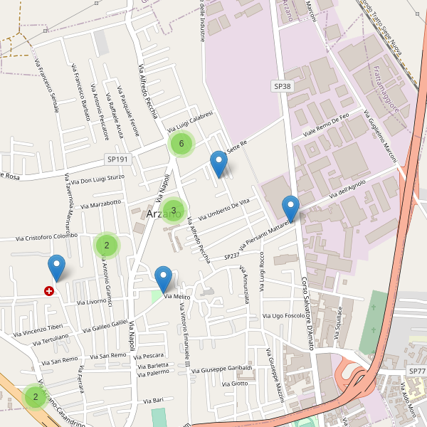 Thumbnail mappa parcheggi di Arzano