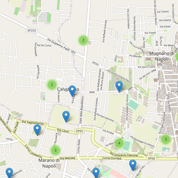 Thumbnail mappa parcheggi di Calvizzano