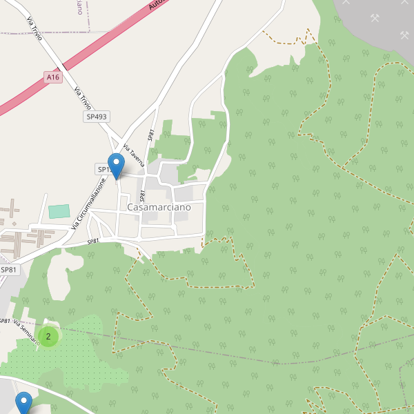 Thumbnail mappa parcheggi di Casamarciano