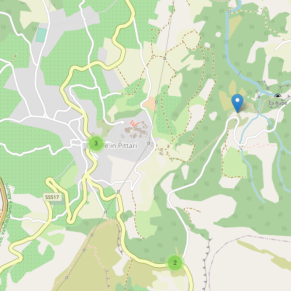 Thumbnail mappa parcheggi di Caselle in Pittari