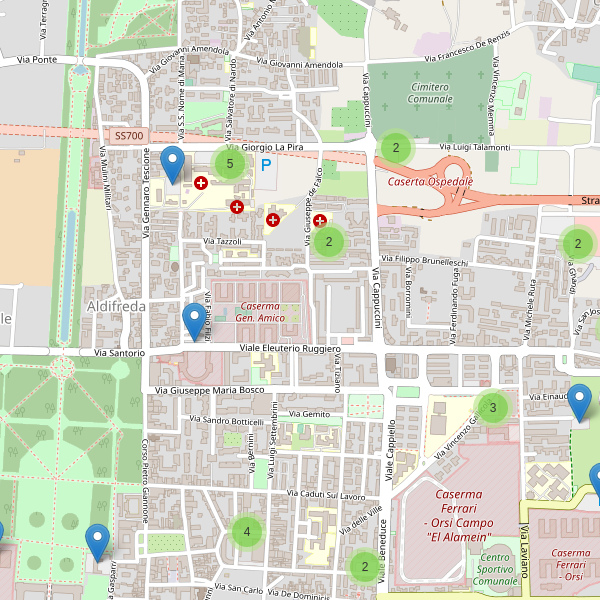 Thumbnail mappa parcheggi di Caserta