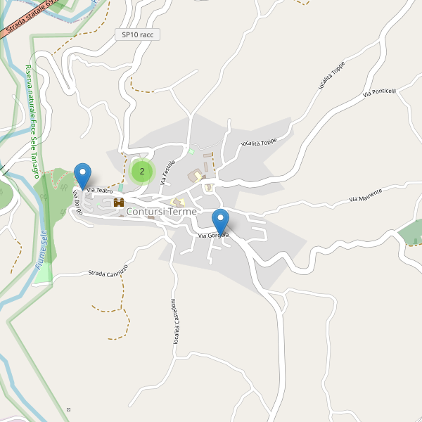 Thumbnail mappa parcheggi di Contursi Terme