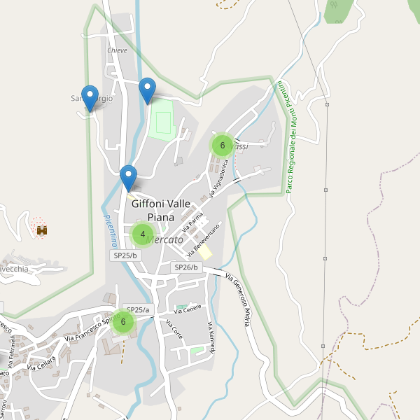 Thumbnail mappa parcheggi di Giffoni Valle Piana