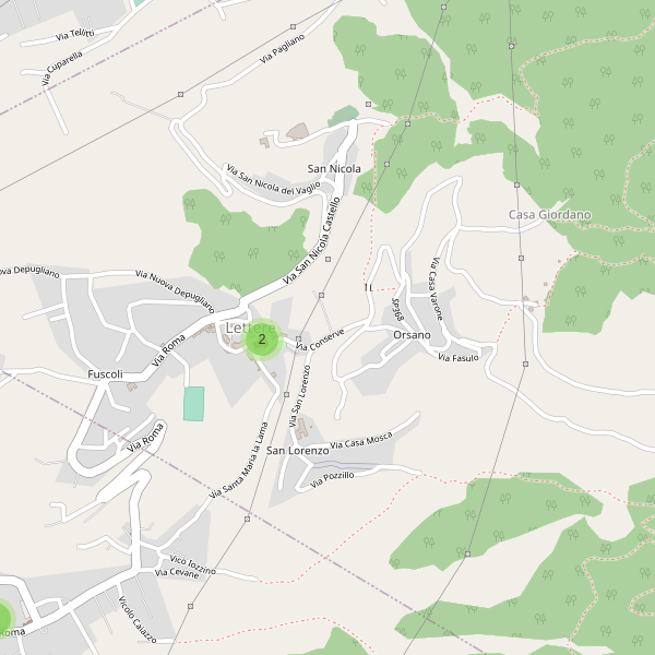 Thumbnail mappa parcheggi di Lettere