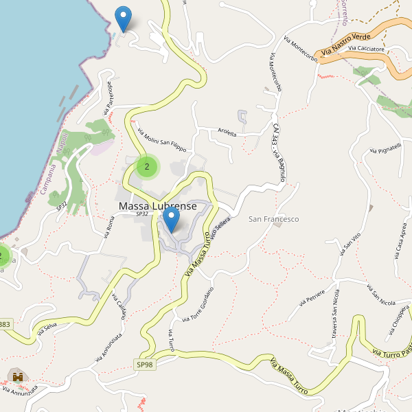 Thumbnail mappa parcheggi di Massa Lubrense