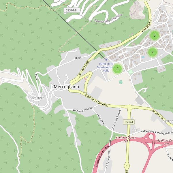 Thumbnail mappa parcheggi di Mercogliano