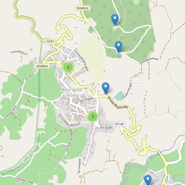 Thumbnail mappa parcheggi di Moio della Civitella