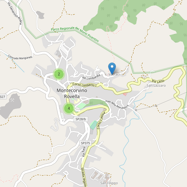 Thumbnail mappa parcheggi di Montecorvino Rovella