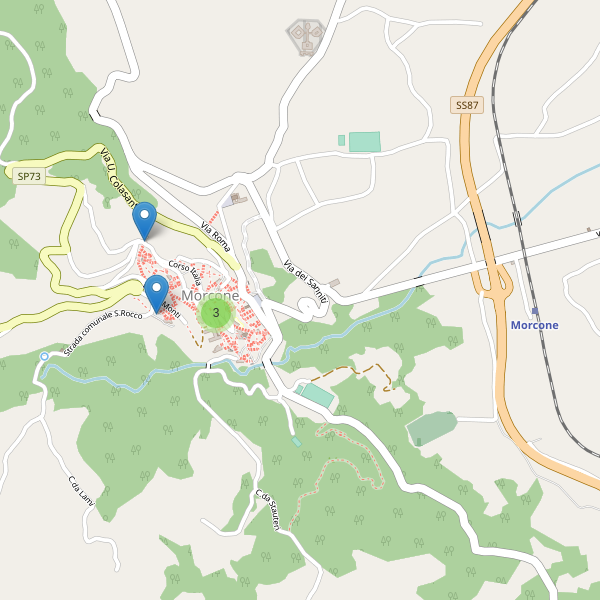 Thumbnail mappa parcheggi di Morcone