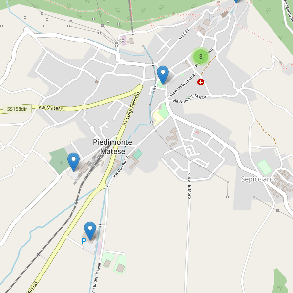 Thumbnail mappa parcheggi di Piedimonte Matese