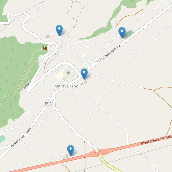 Thumbnail mappa parcheggi di Pietravairano