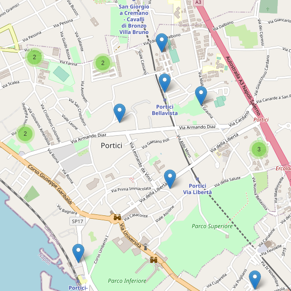 Thumbnail mappa parcheggi di Portici