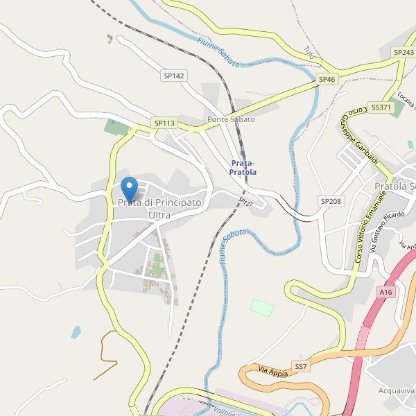 Thumbnail mappa parcheggi di Prata di Principato Ultra