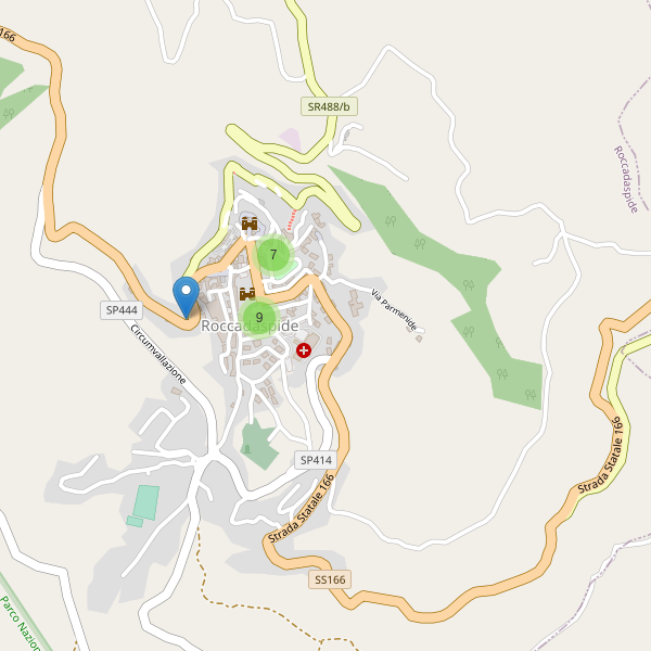 Thumbnail mappa parcheggi di Roccadaspide