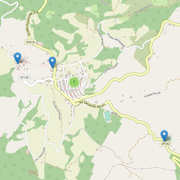 Thumbnail mappa parcheggi di Roscigno