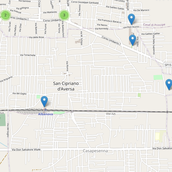 Thumbnail mappa parcheggi di San Cipriano d'Aversa