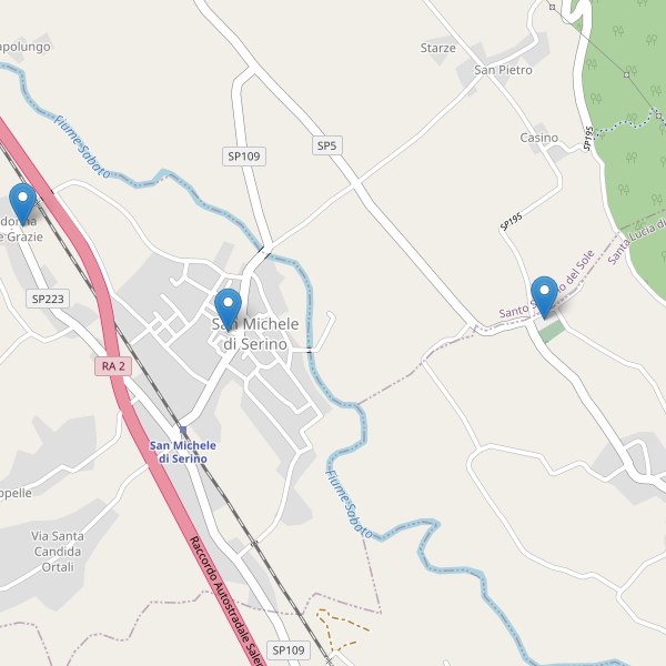 Thumbnail mappa parcheggi di San Michele di Serino
