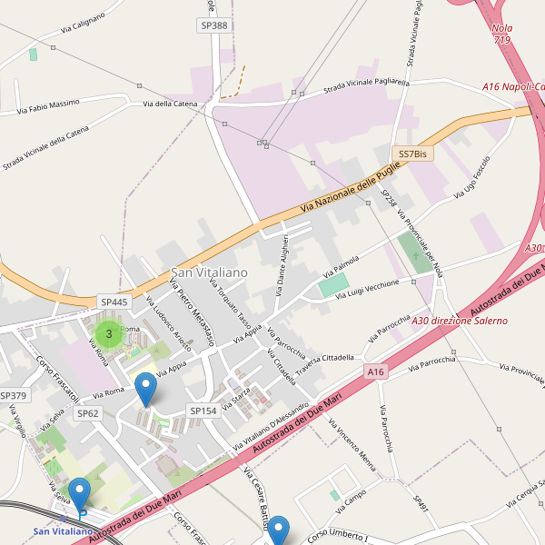 Thumbnail mappa parcheggi di San Vitaliano