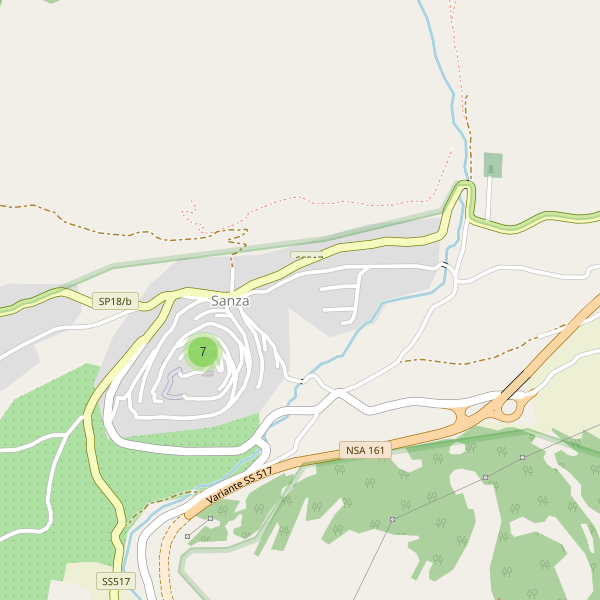 Thumbnail mappa parcheggi di Sanza