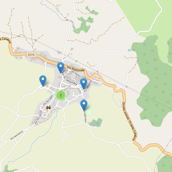 Thumbnail mappa parcheggi di Serre