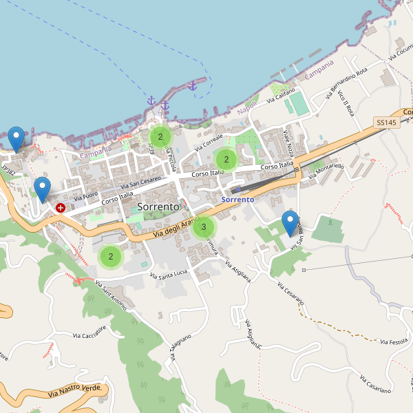 Thumbnail mappa parcheggi di Sorrento