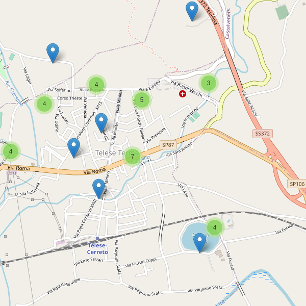 Thumbnail mappa parcheggi di Telese Terme