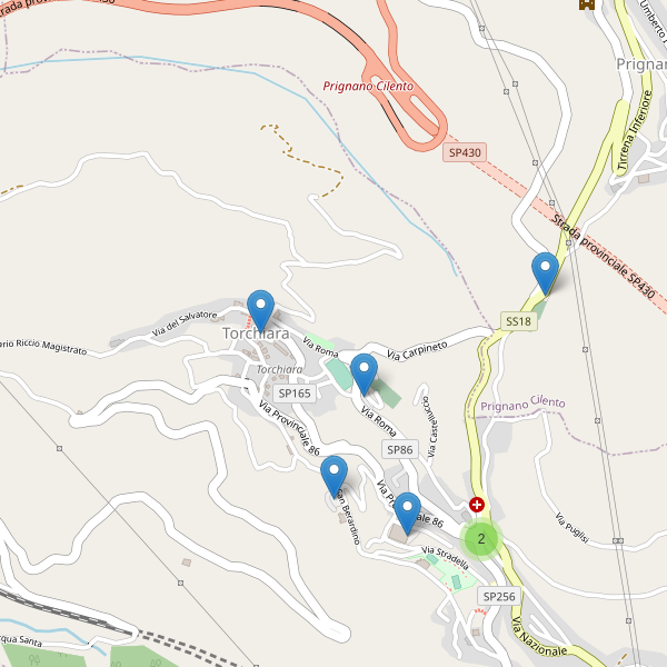 Thumbnail mappa parcheggi di Torchiara