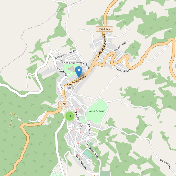 Thumbnail mappa parcheggi di Vallata