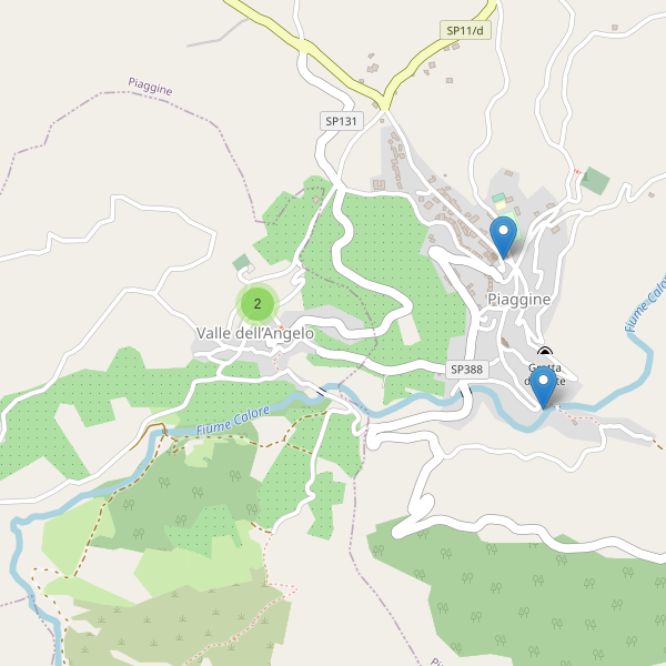 Thumbnail mappa parcheggi di Valle dell'Angelo