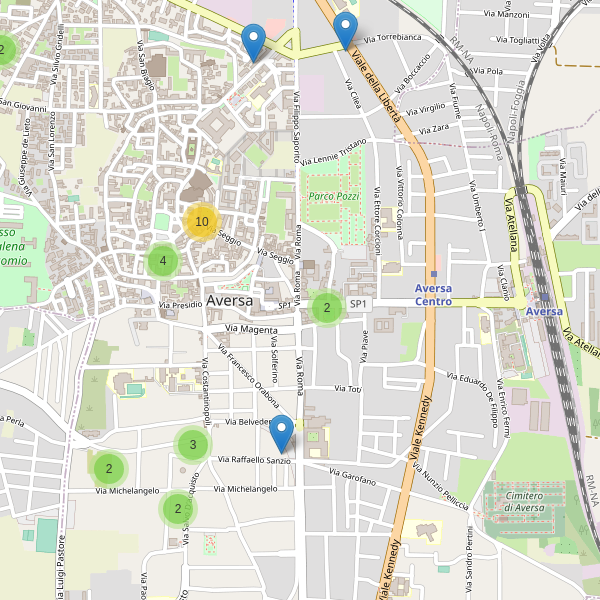 Thumbnail mappa ristoranti di Aversa