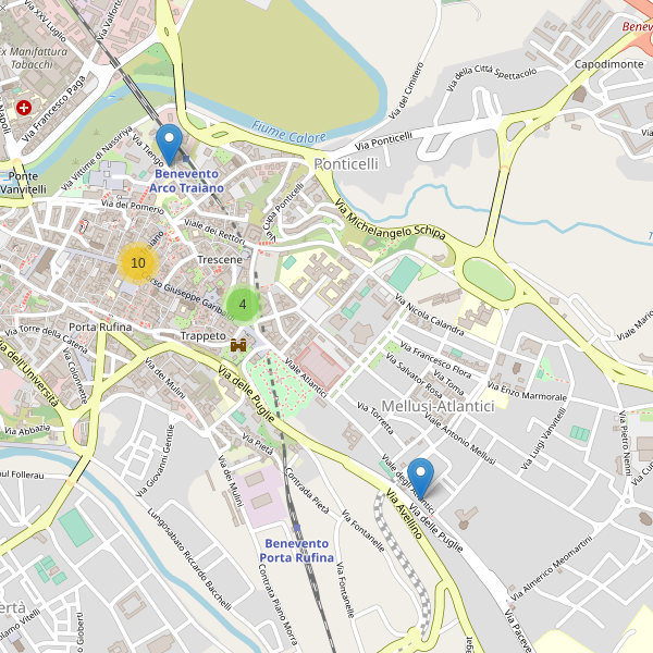 Thumbnail mappa ristoranti di Benevento