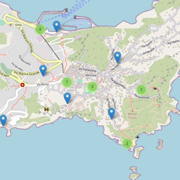 Thumbnail mappa ristoranti di Capri