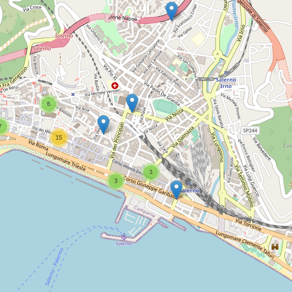 Thumbnail mappa ristoranti di Salerno