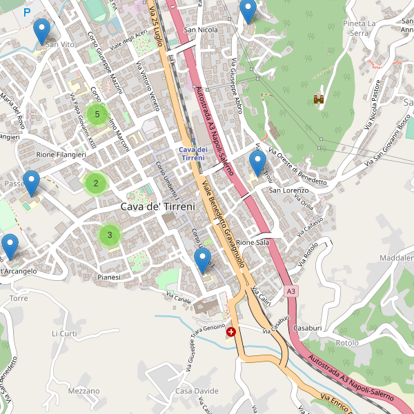 Thumbnail mappa scuole di Cava de' Tirreni