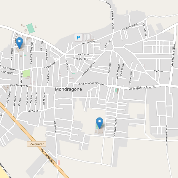 Thumbnail mappa scuole di Mondragone