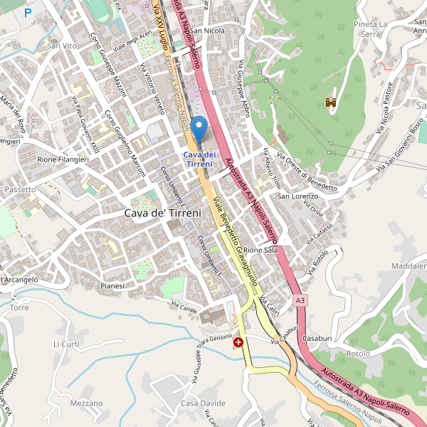 Thumbnail mappa stazioni di Cava de' Tirreni