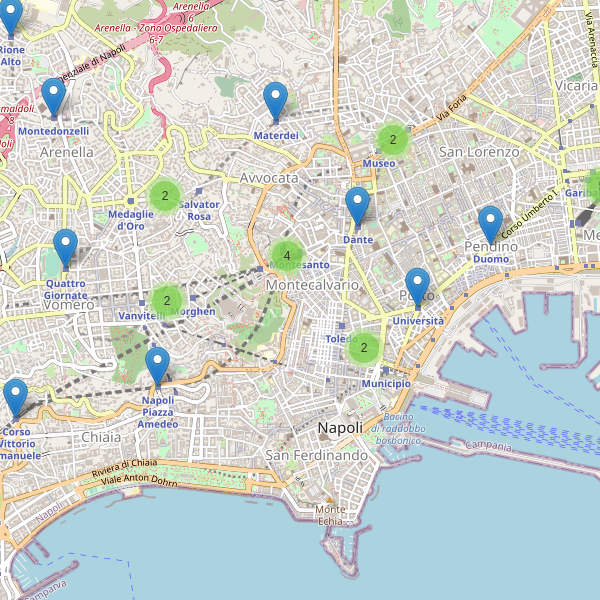 Thumbnail mappa stazioni di Napoli
